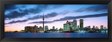 Framed Toronto Skyline from the lake, Ontario Canada Print