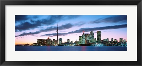 Framed Toronto Skyline from the lake, Ontario Canada Print