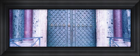 Framed Door Detail St Marks Square Venice Italy Print