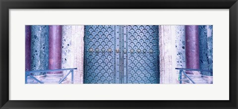 Framed Door Detail St Marks Square Venice Italy Print