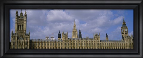 Framed Facade Of Big Ben And The Houses Of Parliament, London, England, United Kingdom Print