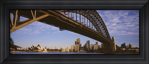 Framed Sydney Harbor Bridge, Sydney, New South Wales, Australia Print
