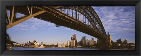 Framed Sydney Harbor Bridge, Sydney, New South Wales, Australia Print