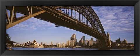 Framed Sydney Harbor Bridge, Sydney, New South Wales, Australia Print