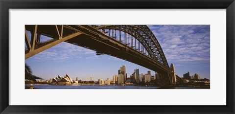 Framed Sydney Harbor Bridge, Sydney, New South Wales, Australia Print