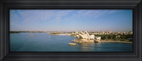 Framed Aerial view of Sydney Opera House Print