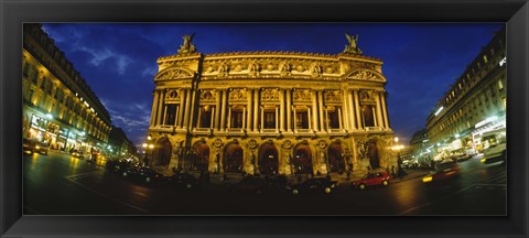 Framed Facade of a building, Opera House, Paris, France Print