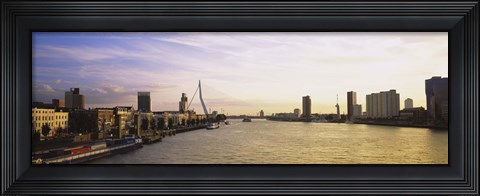 Framed Buildings on the waterfront, Rotterdam, Netherlands Print