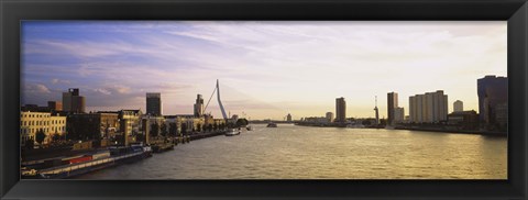Framed Buildings on the waterfront, Rotterdam, Netherlands Print