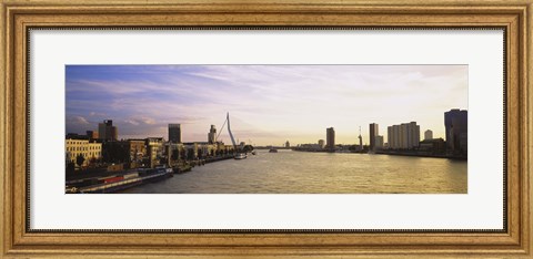 Framed Buildings on the waterfront, Rotterdam, Netherlands Print