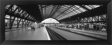 Framed Train Station, Cologne, Germany Print