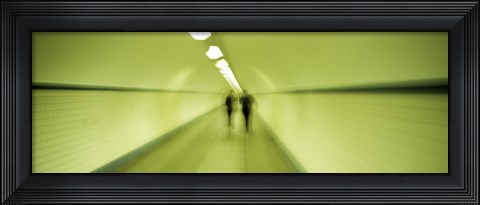 Framed Pedestrian Tunnel, Blurred Motion Print