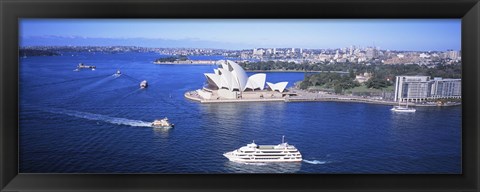 Framed Sydney Harbor, Sydney, Australia Print