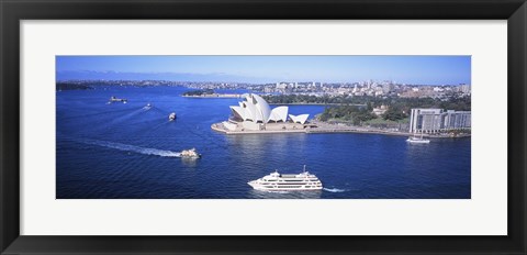 Framed Sydney Harbor, Sydney, Australia Print