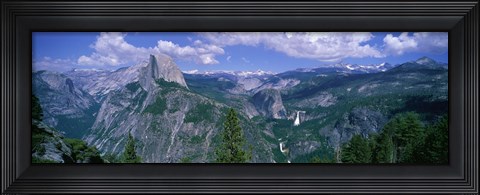 Framed Nevada Fall And Half Dome, Yosemite National Park, California Print