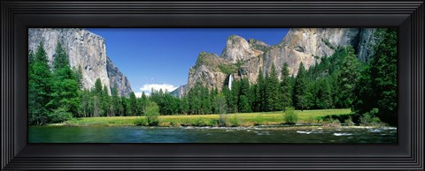Framed Bridal Veil Falls, Yosemite National Park, California, USA Print