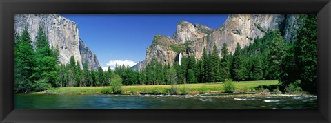 Framed Bridal Veil Falls, Yosemite National Park, California, USA Print