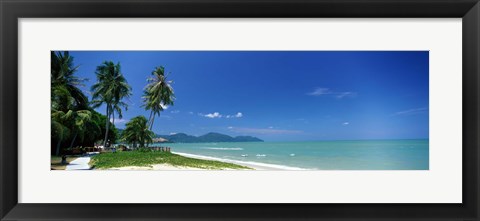 Framed Tropical Beach Penang Malaysia Print