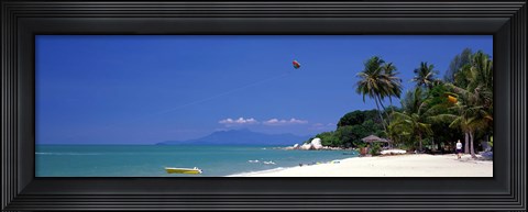Framed White Sand Beach Penang Malaysia Print