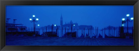 Framed Church of San Giorgio Maggiore with Gondolas Venice Italy Print