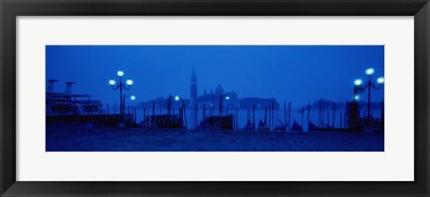 Framed Church of San Giorgio Maggiore with Gondolas Venice Italy Print