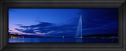 Framed Geneva Switzerland (horizontal) Print