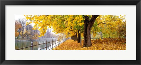 Framed Autumn Scene Munich Germany Print