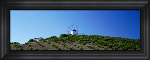Framed Windmill Obidos Portugal Print