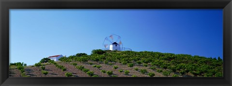 Framed Windmill Obidos Portugal Print