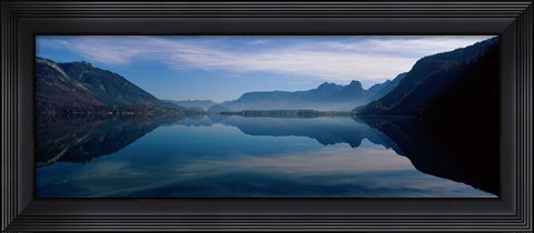 Framed St. Wolfgangsee and Alps Salzkammergut Austria Print