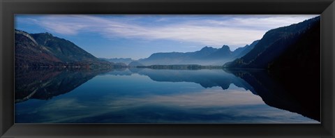 Framed St. Wolfgangsee and Alps Salzkammergut Austria Print