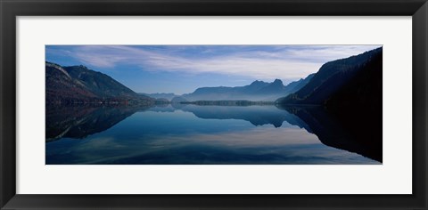 Framed St. Wolfgangsee and Alps Salzkammergut Austria Print