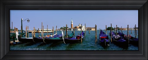 Framed Church of San Giorgio Maggiore and Gondolas Venice Italy Print