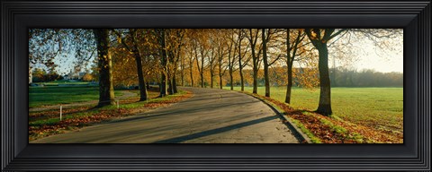 Framed Road at Chateau Chambord France Print