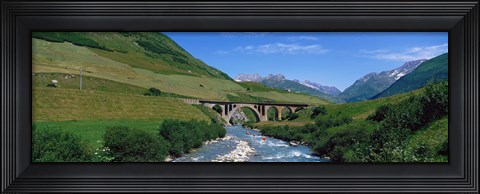 Framed Railway Bridge Switzerland Print