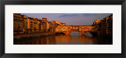 Framed Ponte Vecchio Arno River Florence Italy Print