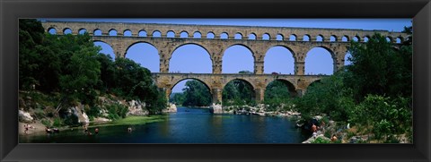 Framed Pont du Gard Roman Aqueduct Provence France Print