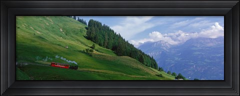 Framed Steam Train near Brienz Switzerland Print