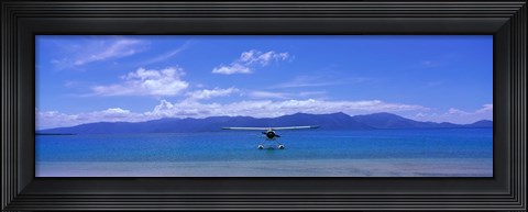 Framed Float Plane Hope Island Great Barrier Reef Australia Print