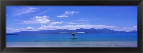 Framed Float Plane Hope Island Great Barrier Reef Australia Print