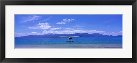 Framed Float Plane Hope Island Great Barrier Reef Australia Print