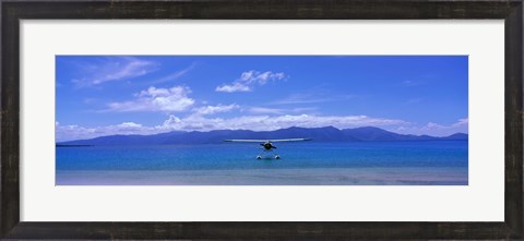 Framed Float Plane Hope Island Great Barrier Reef Australia Print