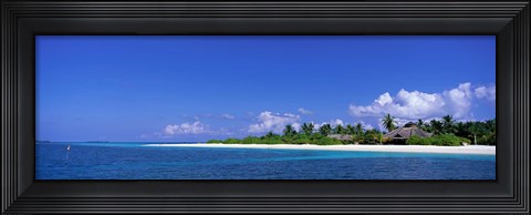 Framed Beach Scene Maldives Print