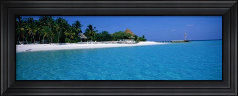 Framed Thulhagiri Island Resort Maldives Print