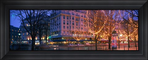 Framed Evening, Paris, France Print