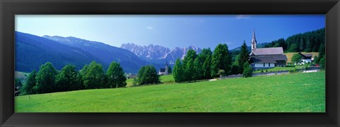 Framed Country Churches near Dachstein Gosau Austria Print