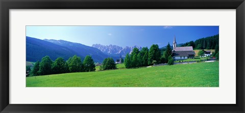 Framed Country Churches near Dachstein Gosau Austria Print