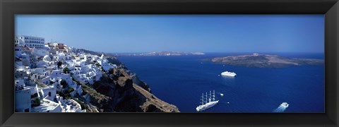Framed Santorini Greece Print