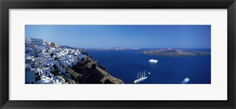 Framed Santorini Greece Print