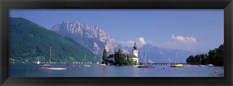 Framed Traunsee Lake Gmunden Austria Print